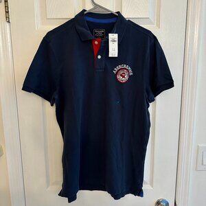 Abercrombie & Fitch Polo Shirt in Navy